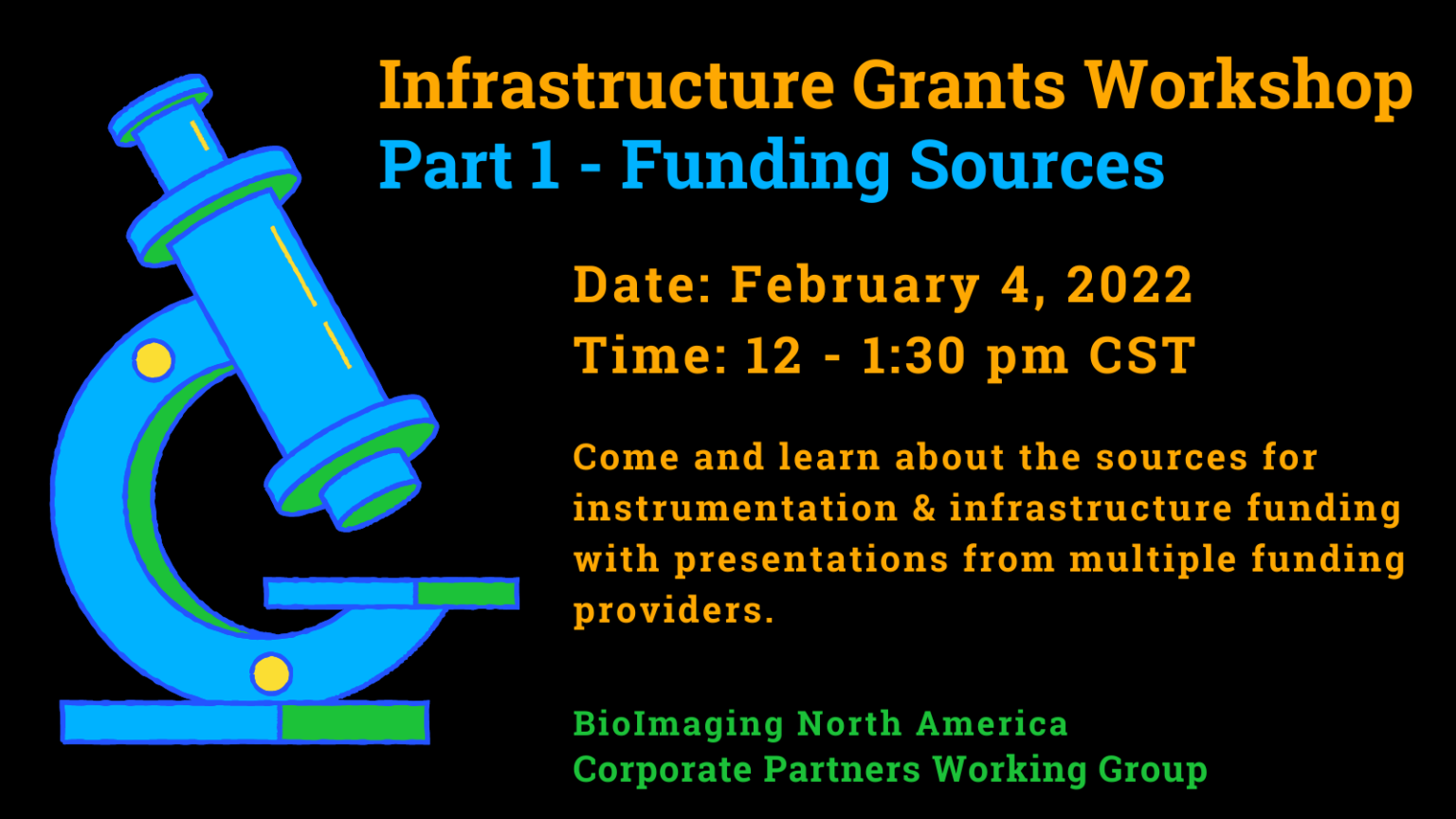 Infrastructure Grants Workshop - Part 1 Funding Sources - BioImaging ...